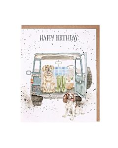 Wrendale Designs "Hoppy Birthday" Hare Birthday Card
